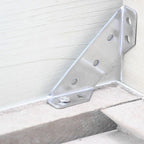 Corner Bracket Set Triangular Stainless Steel 10 Pieces