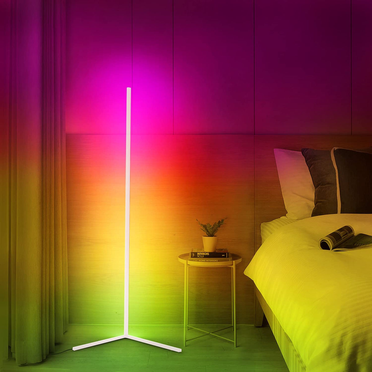 Corner Floor Lamp RGB & White Dimmable 2200 Lumens