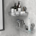 Corner Rack Space-Saving No-Drill Suction Cups 22 Lb Capacity