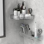 Corner Rack Space-Saving No-Drill Suction Cups 22 Lb Capacity
