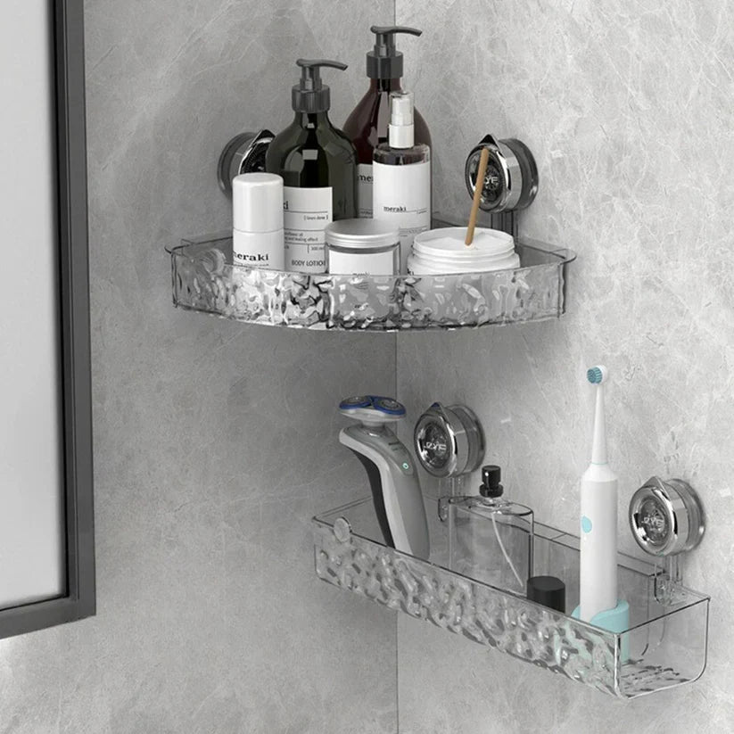 Corner Rack Space-Saving No-Drill Suction Cups 22 Lb Capacity