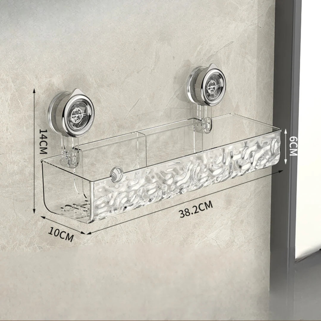Corner Rack Space-Saving No-Drill Suction Cups 22 Lb Capacity