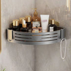 Corner Shower Organizer Rustproof Aluminum Self-Adhesive No-Drill
