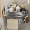 Corner Shower Organizer Rustproof Aluminum Self-Adhesive No-Drill