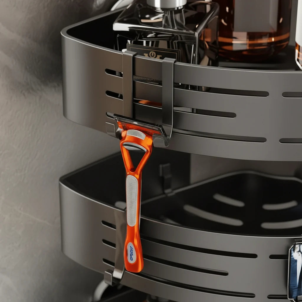 Corner Shower Shelf 3-Tier No-Drill Rust-Resistant