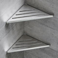 Corner Shower Shelf 304 Stainless Steel Drainage & Guardrail