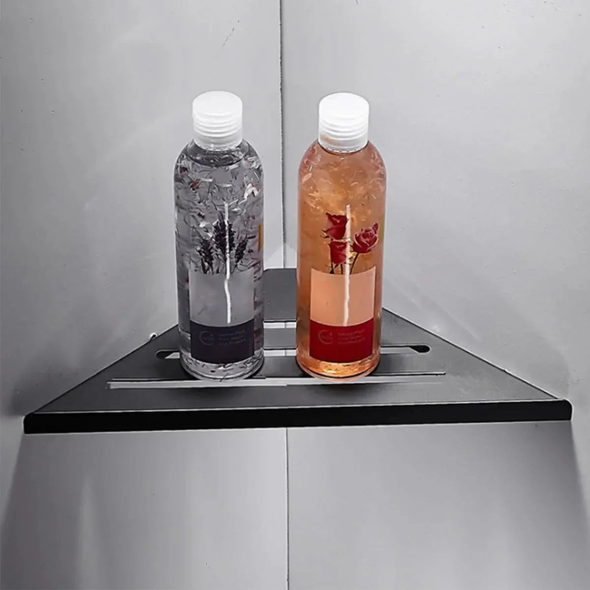 Corner Shower Shelf 304 Stainless Steel Drainage & Guardrail