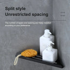 Corner Shower Shelf 304 Stainless Steel Drainage & Guardrail
