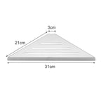Corner Shower Shelf 304 Stainless Steel Drainage & Guardrail