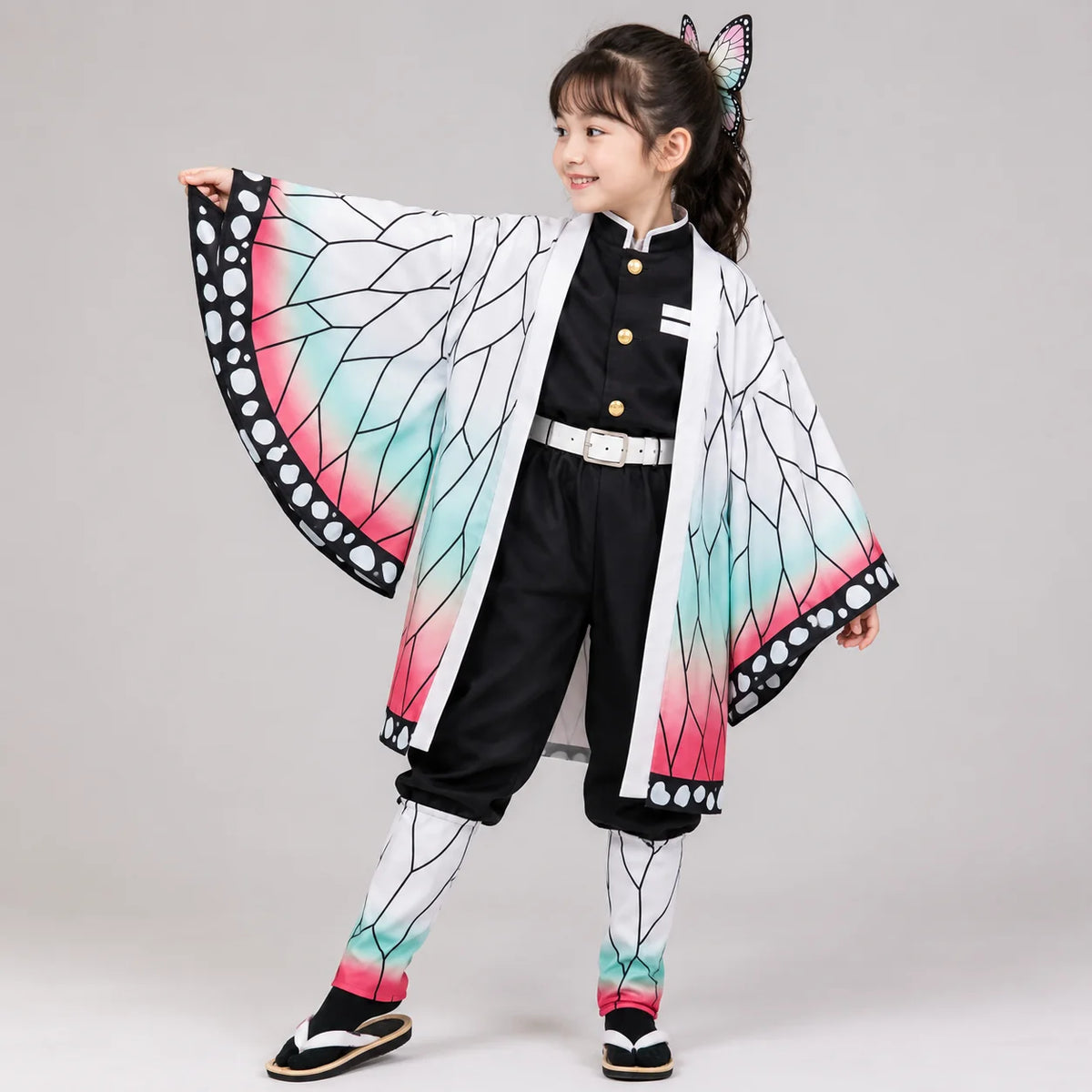 Cosplay Costume Butterfly Wing Haori Multi Piece Set