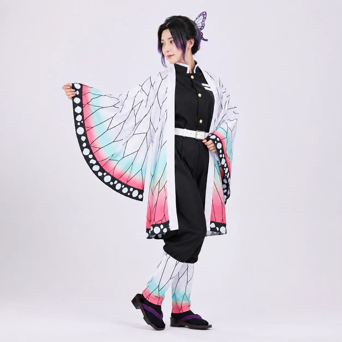 Cosplay Costume Butterfly Wing Haori Multi Piece Set