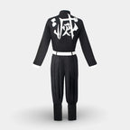 Cosplay Costume Flame-Print Cape Belt & Leg Wraps