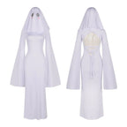 Cosplay Costume Ghost Bride Fitted Floor-Length Dress & Mask