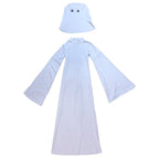 Cosplay Costume Ghost Bride Fitted Floor-Length Dress & Mask