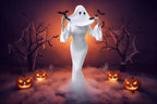 Cosplay Costume Ghost Bride Fitted Floor-Length Dress & Mask