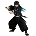 Cosplay Costume Pleated Hakama Turquoise Ombre Wig & Belt