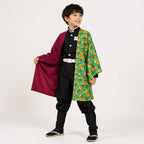 Cosplay Costume Split Haori Jacket With Pants & Belt