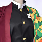 Cosplay Costume Split Haori Jacket With Pants & Belt