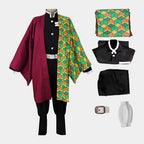 Cosplay Costume Split Haori Jacket With Pants & Belt