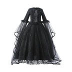 Cosplay Dress Evil Queen Lace & Ruffle Mid-Calf