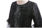 Cosplay Dress Evil Queen Lace & Ruffle Mid-Calf