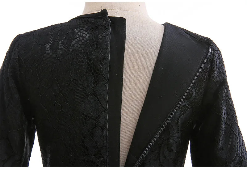 Cosplay Dress Evil Queen Lace & Ruffle Mid-Calf