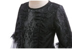Cosplay Dress Evil Queen Lace & Ruffle Mid-Calf