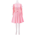 Cosplay Dress Fitted Bodice Layered Skirt Sparkling Accents