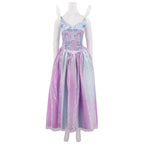 Cosplay Dress Fitted Bodice Layered Skirt Sparkling Accents