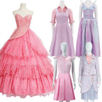 Cosplay Dress Fitted Bodice Layered Skirt Sparkling Accents