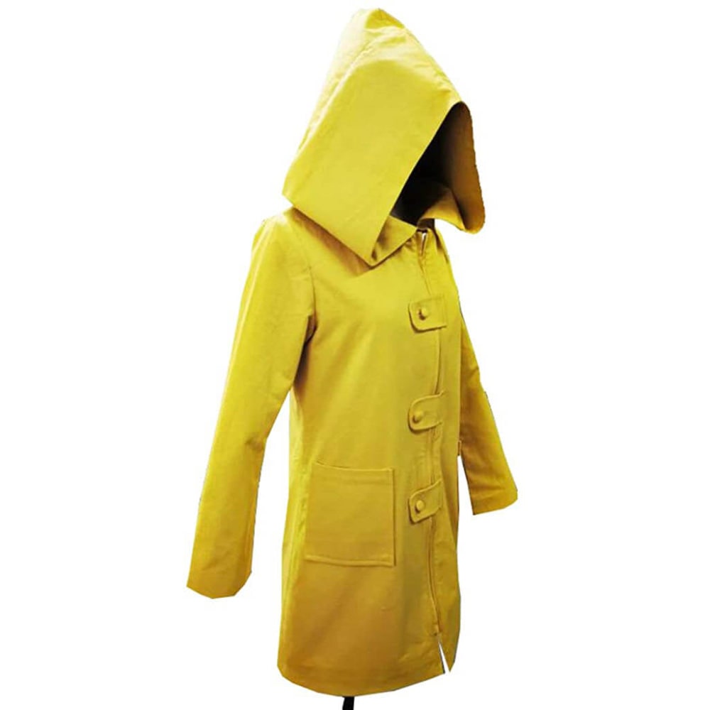 Cosplay Jacket Hooded Raincoat Style Zipper & Pockets