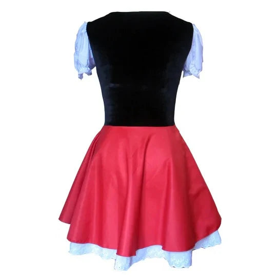 Costume Dress Hooded Cape Knee-Length