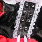 Costume Dress Hooded Cape Knee-Length