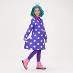 Costume Dress Purple Polka Dot Includes Tights & Optional Wig