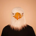 Costume Mask Realistic Bald Eagle Full Head Coverage
