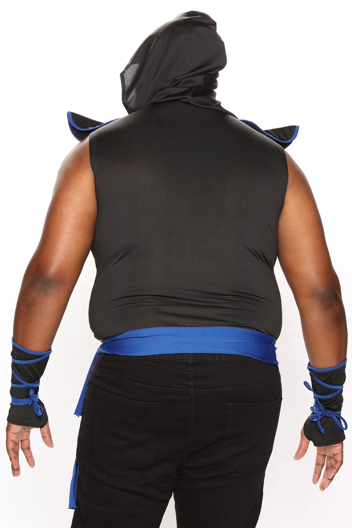 Costume Set Dragon Ninja Hooded Tunic Gauntlets & Sash