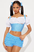Costume Set Five-Piece Stretchy Blue