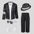 Costume Set Sequin Jacket & Fedora