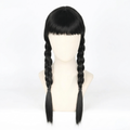 Costume Wig Long Straight With Two Braids