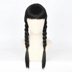 Costume Wig Long Straight With Two Braids