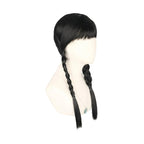 Costume Wig Long Straight With Two Braids