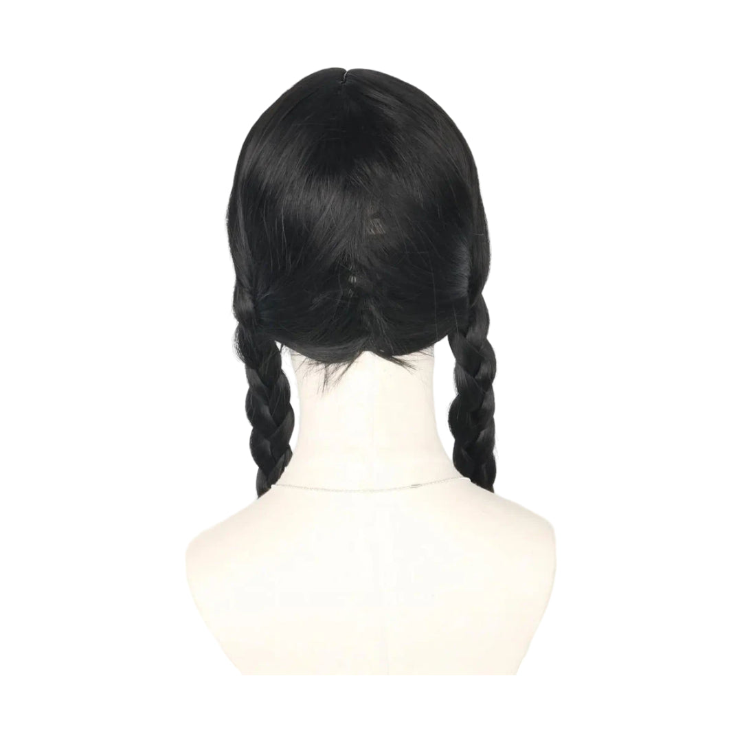 Costume Wig Long Straight With Two Braids