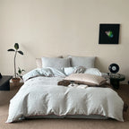 Cotton Bedding Set Fine Relief Texture Satin-Matte & Breathable