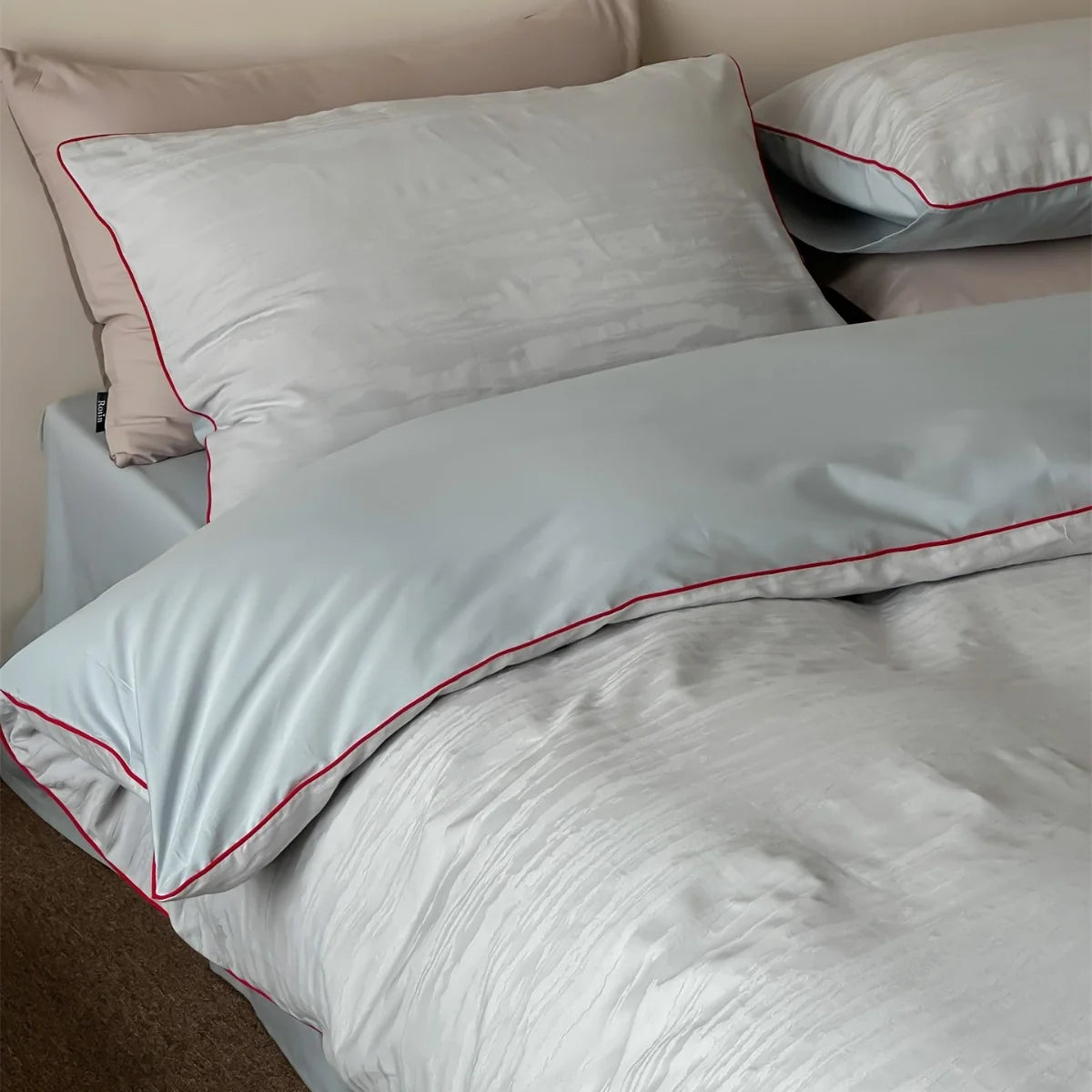 Cotton Bedding Set Fine Relief Texture Satin-Matte & Breathable