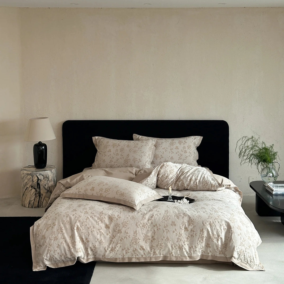 Cotton Bedding Set Jacquard Weave Year-Round Comfort