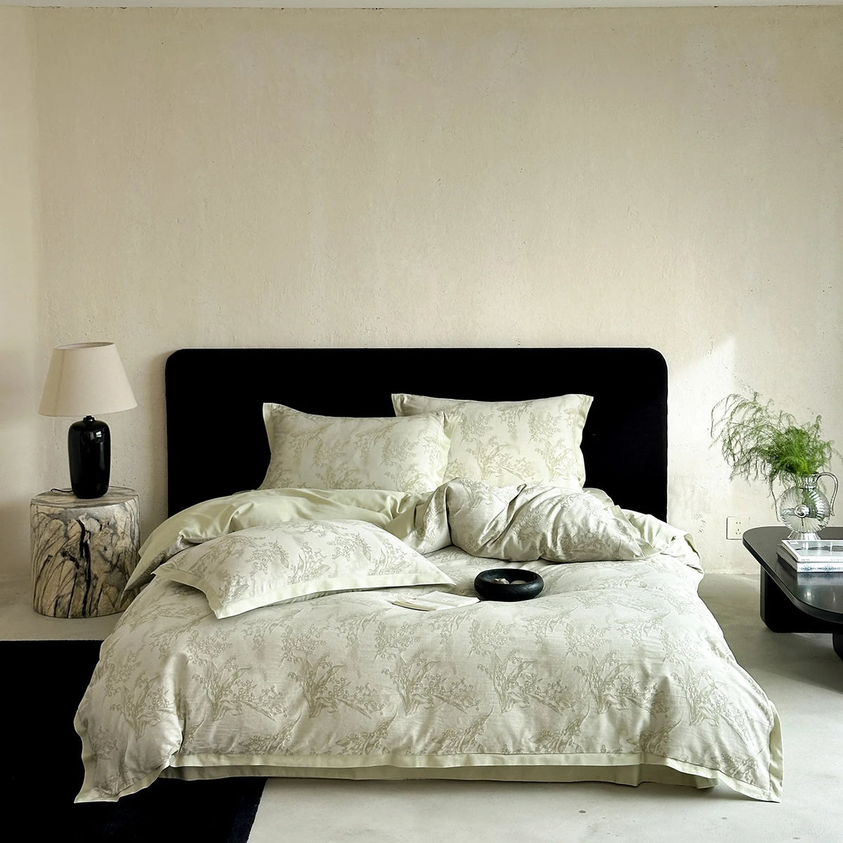 Cotton Bedding Set Jacquard Weave Year-Round Comfort