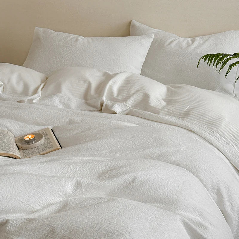 Cotton Bedding Set Japanese Gauze Triple Layer All Season