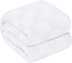 Cotton Blanket 350 GSM Breathable Square Texture