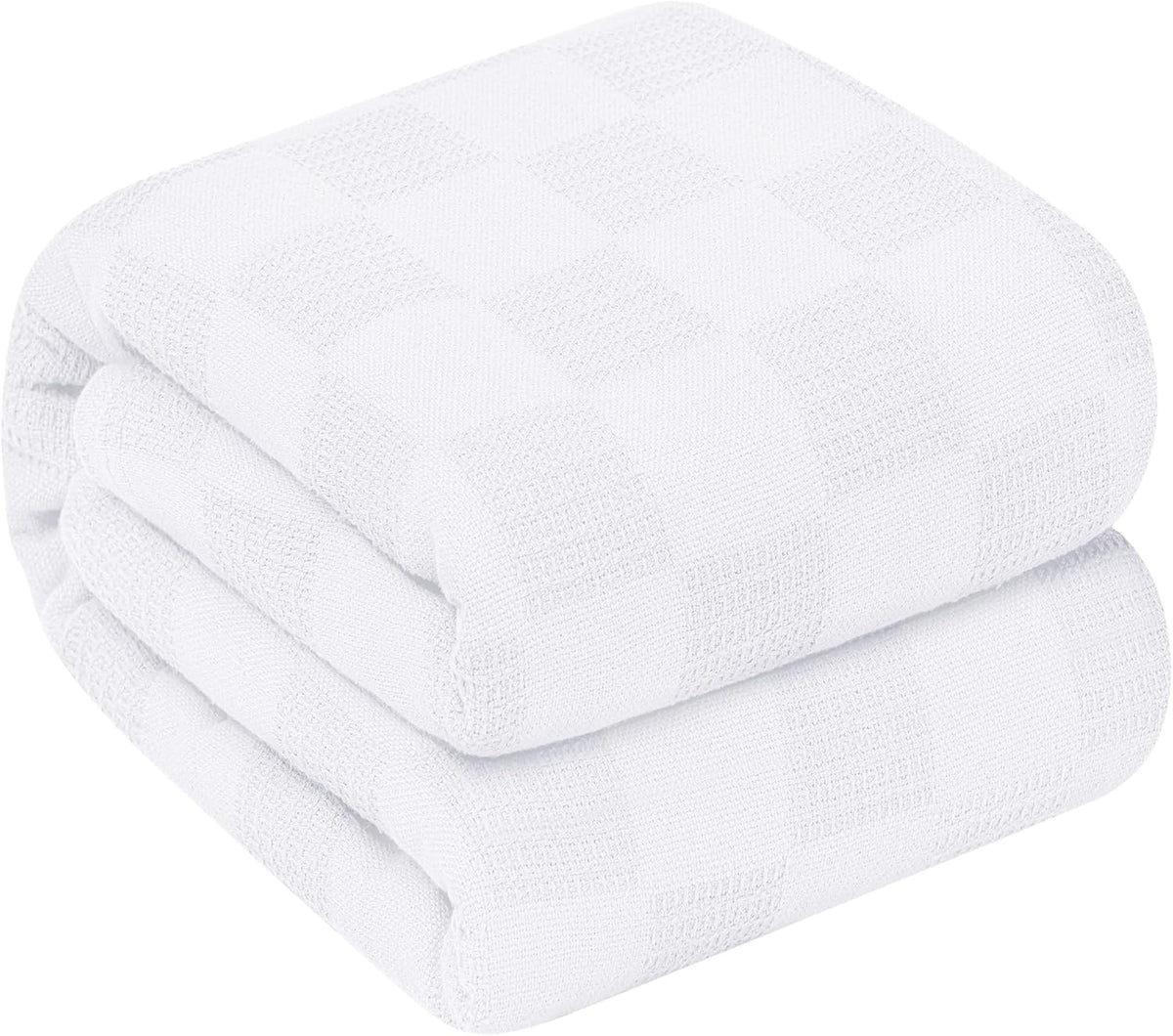 Cotton Blanket 350 GSM Breathable Square Texture