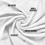 Cotton Blanket 350 GSM Breathable Square Texture